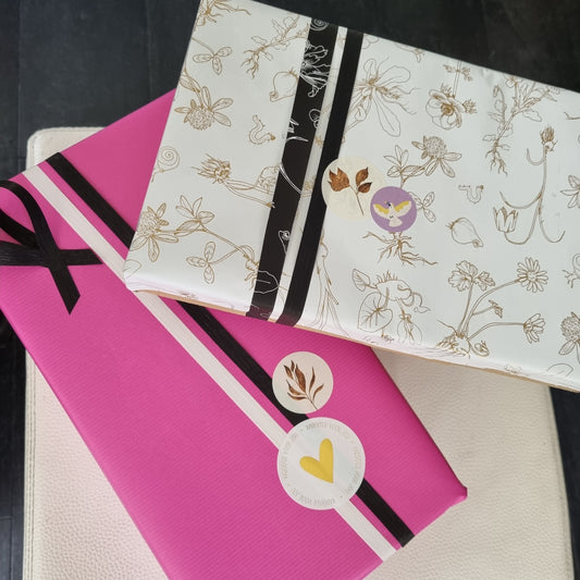 Cadeaupapier effen roze