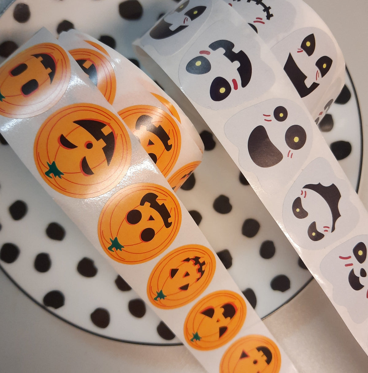 Stickers halloween spookjes pompoenen