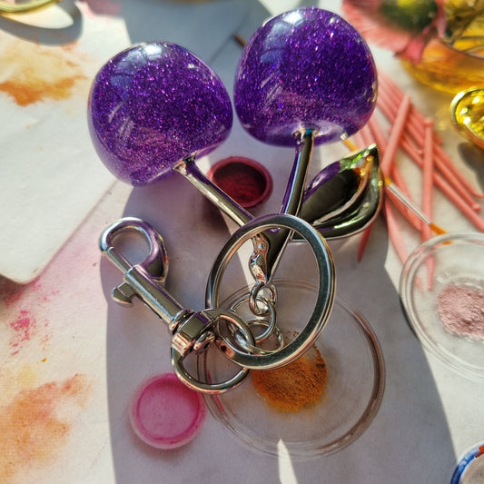 Kersen paars, zilver