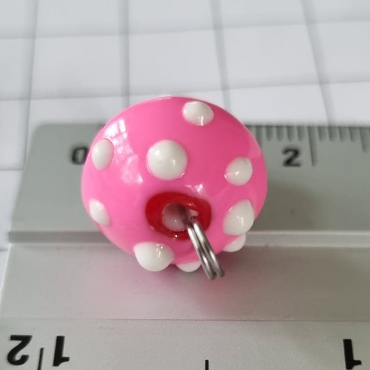 Bedel paddenstoel glas roze