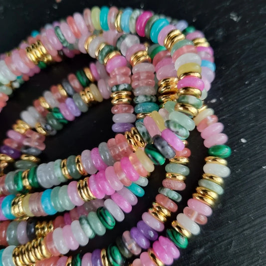 Armband natuursteen kralen