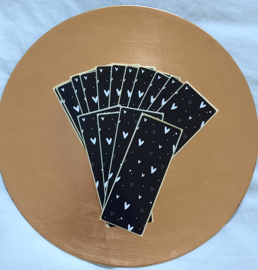 Sticker hartjes print XL