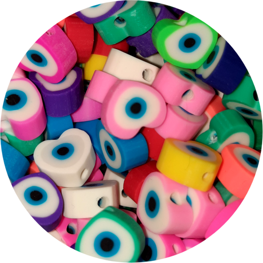 Polymeerkralen hart oog evil eye