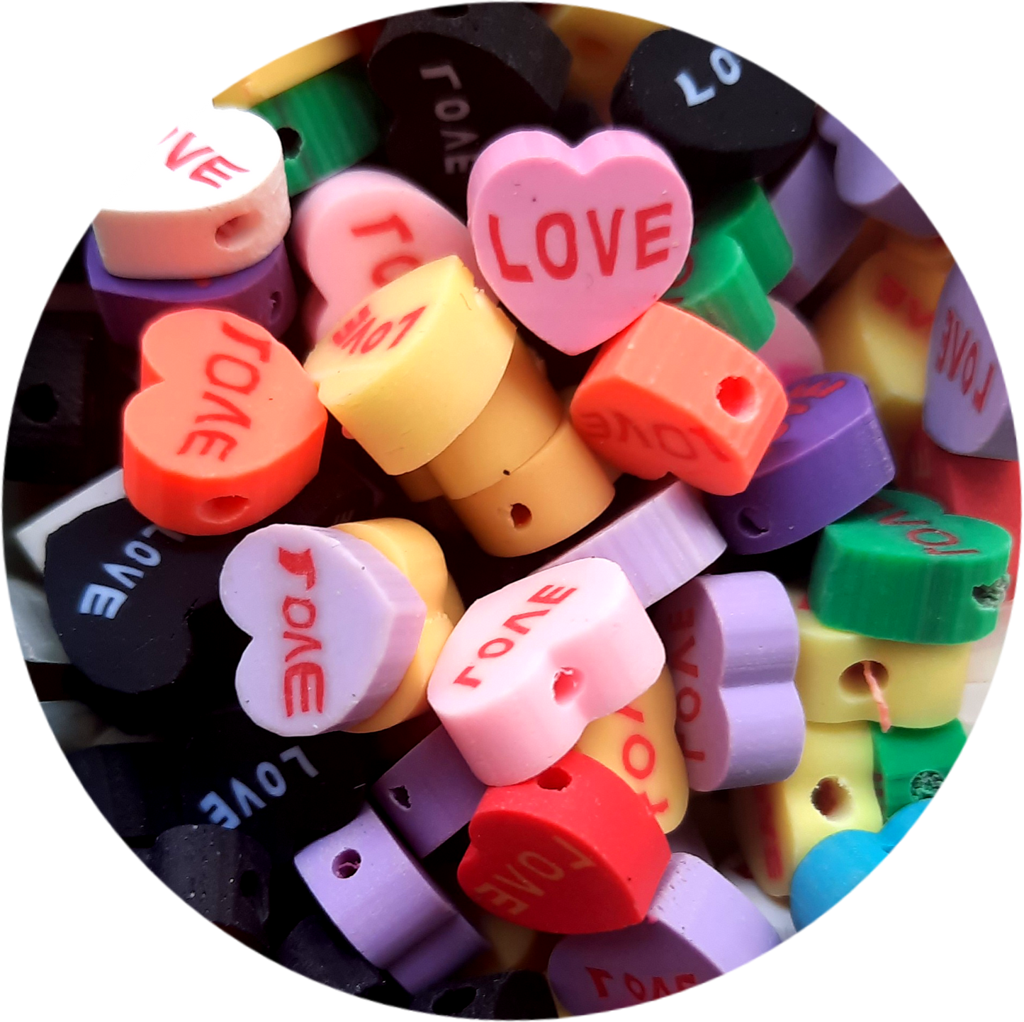 Polymeerkralen hartjes love