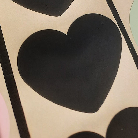 Sticker hart zwart
