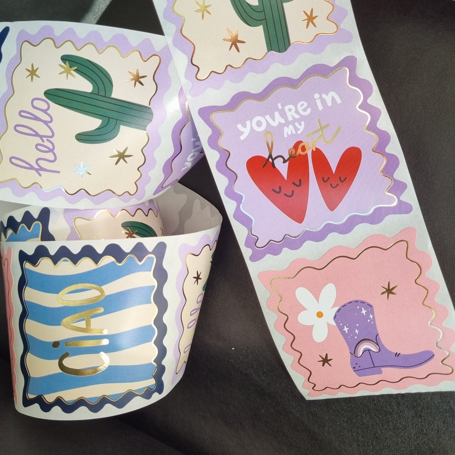 Sticker ciao cowboyboots vierkant