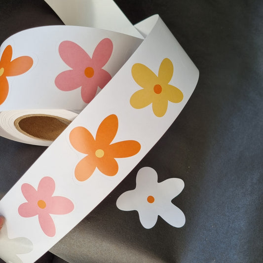Sticker bloem madelief