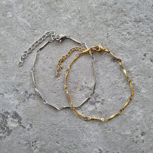Armband schakels basic zilver