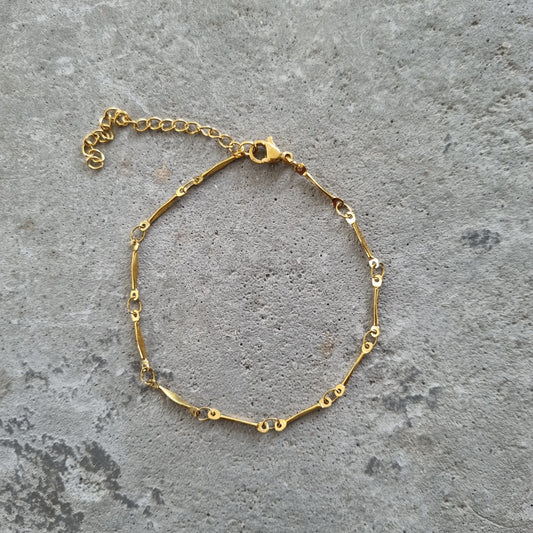 Armband schakels basic goud