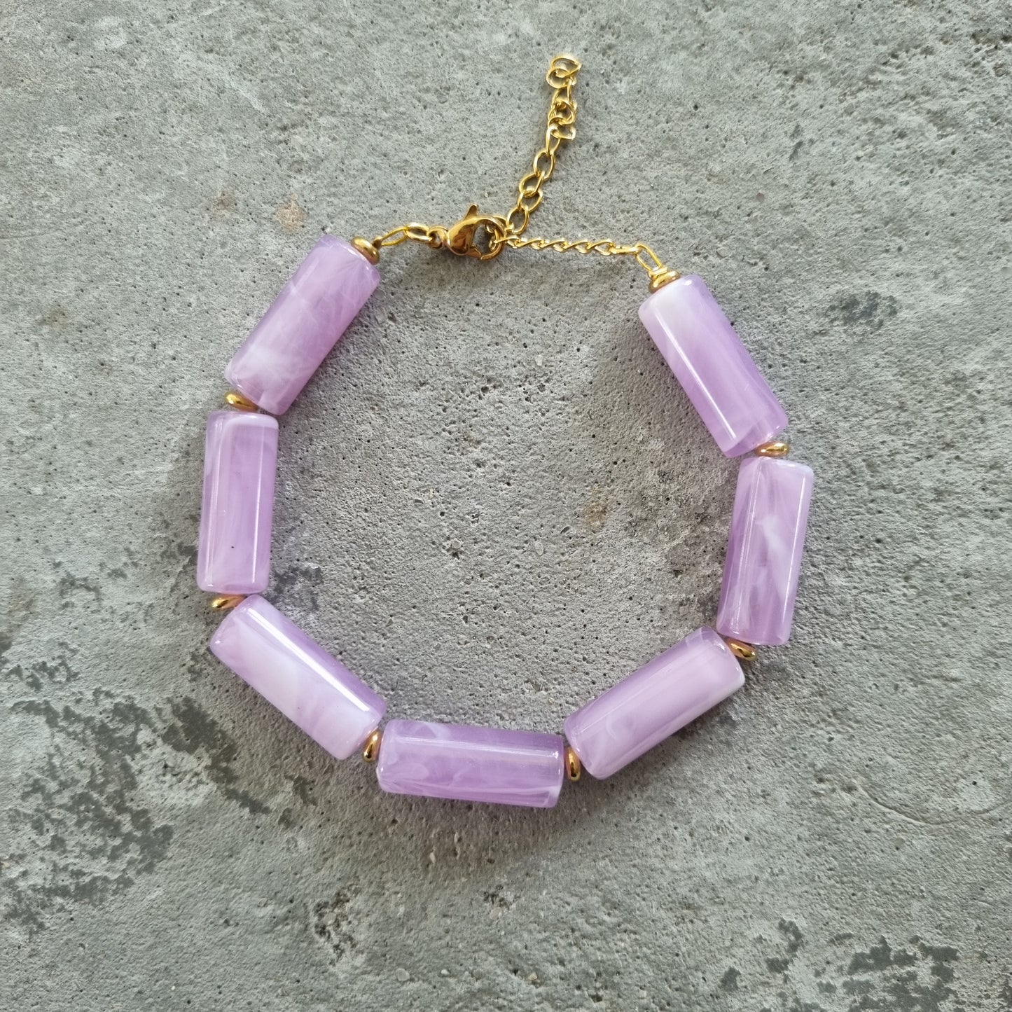 Armband tube kralen recht