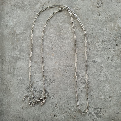 Ketting extra lang schakels zilver