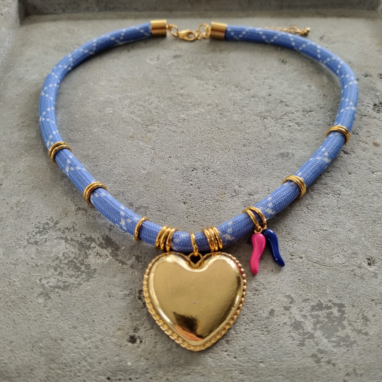 Ketting dik koord hart pepers