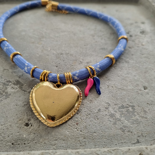 Ketting dik koord hart pepers