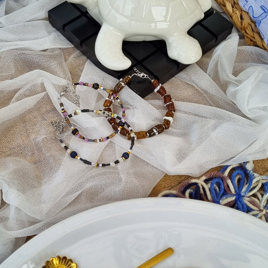 Armband glaskralen ruffle