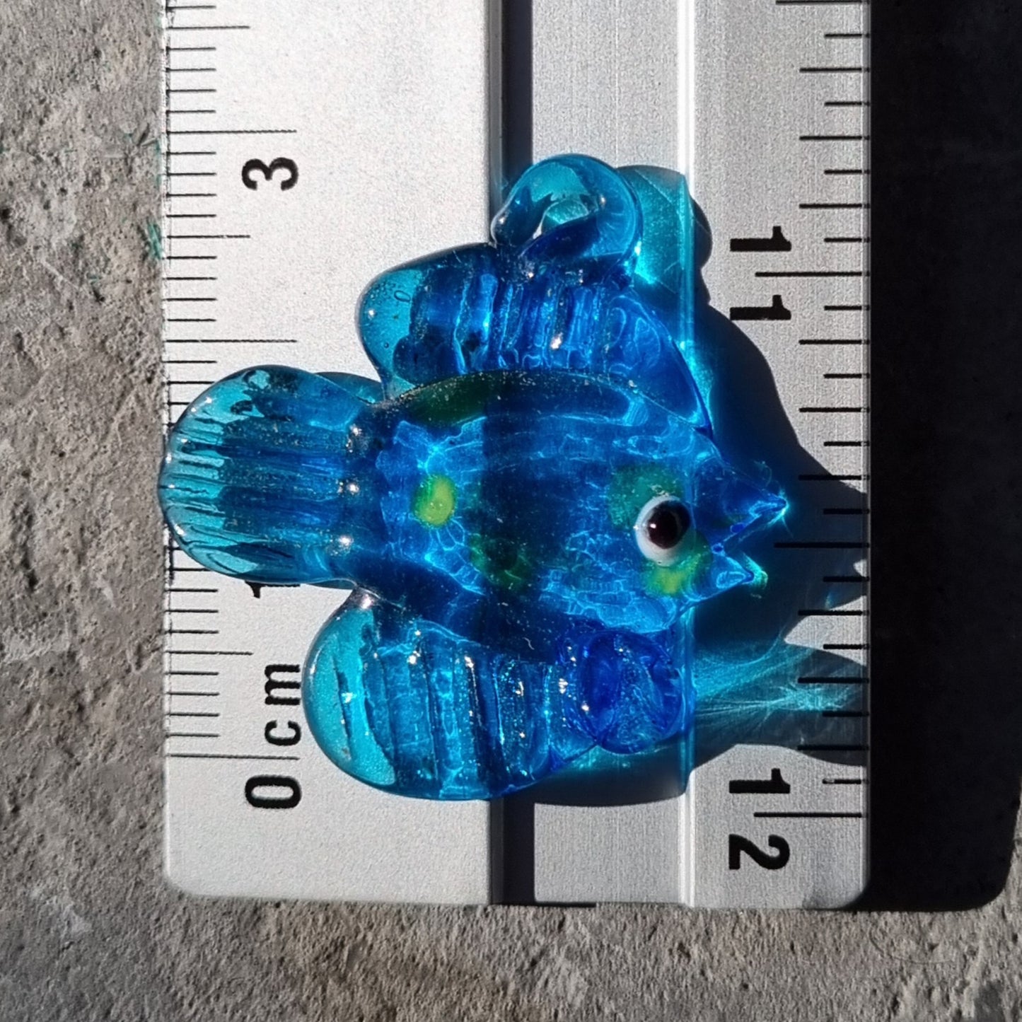 Bedel vis glas blauw