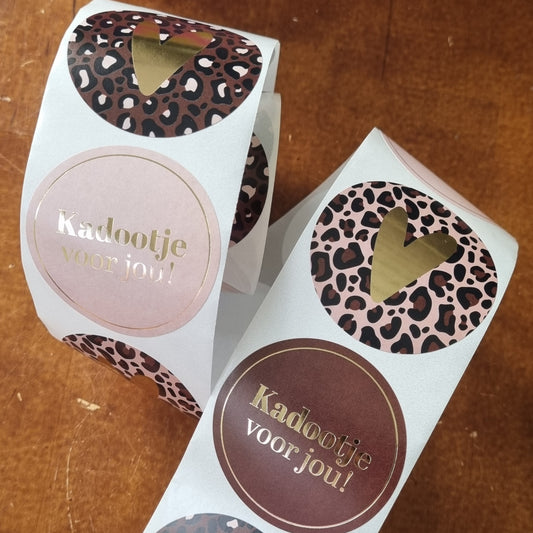 Sticker kadootje voor jou luipaard