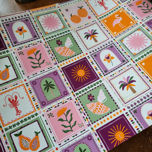 Cadeaupapier bohemian zomer