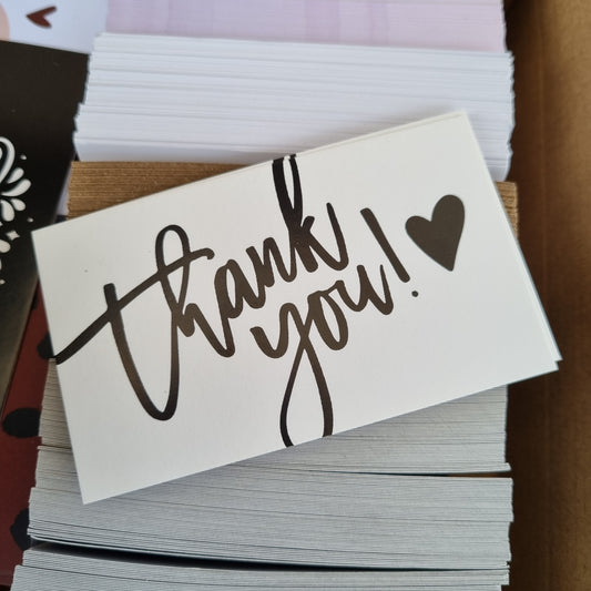 Thank you kaartje wit