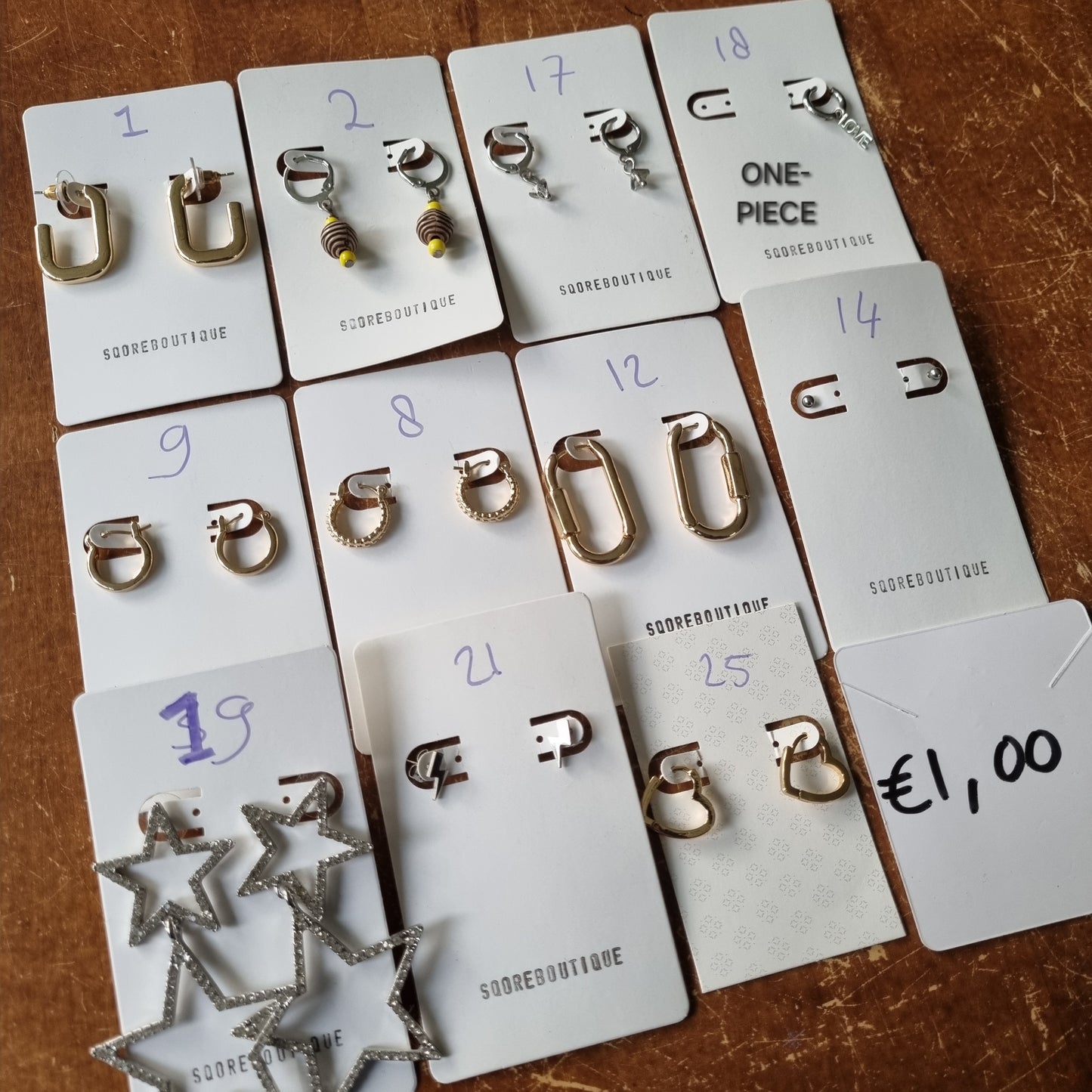 CLAIM oorbellen restant nummer 21