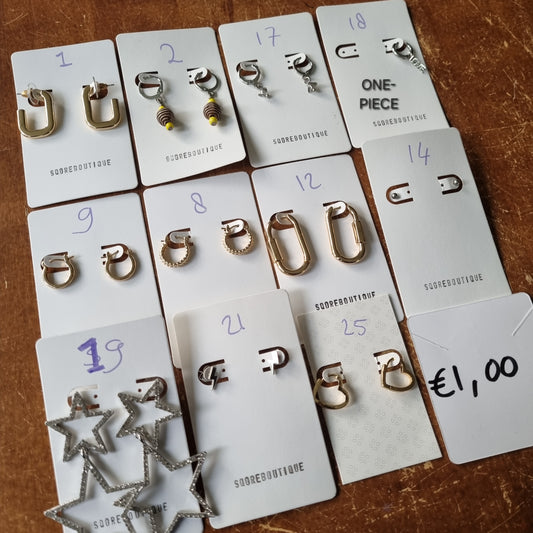 CLAIM oorbellen restant nummer 25