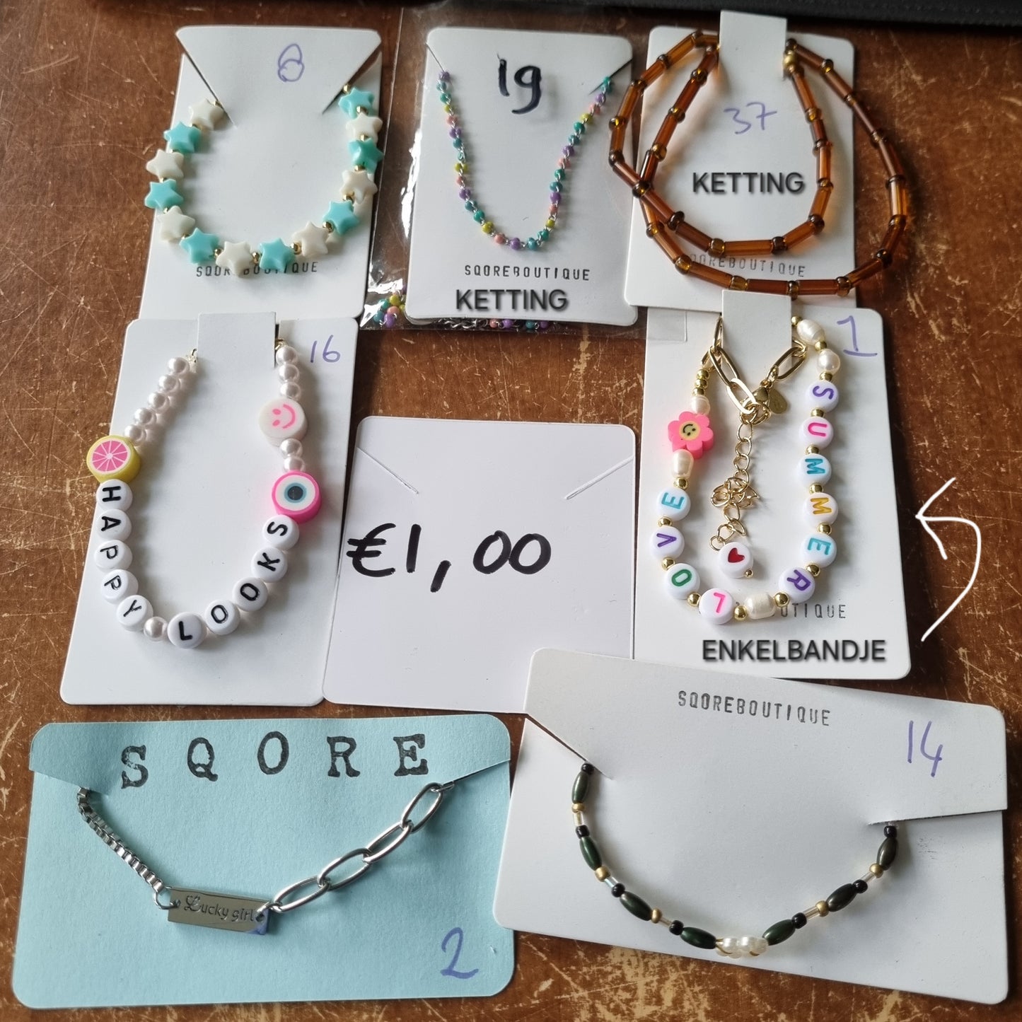 CLAIM armbandje restant nummer 8