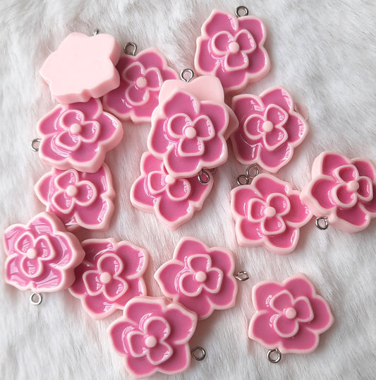Bedel bloem vorm roze