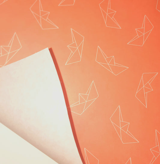 Cadeaupapier bootjes origami