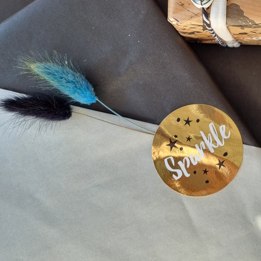Cadeaupapier effen zwart, zilver