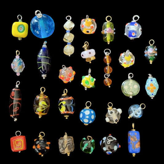Bedels glas lampwork handgemaakt 2