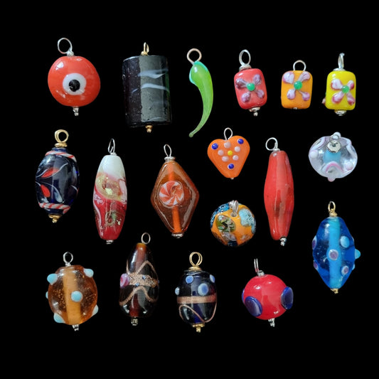 Bedels glas lampwork handgemaakt 3