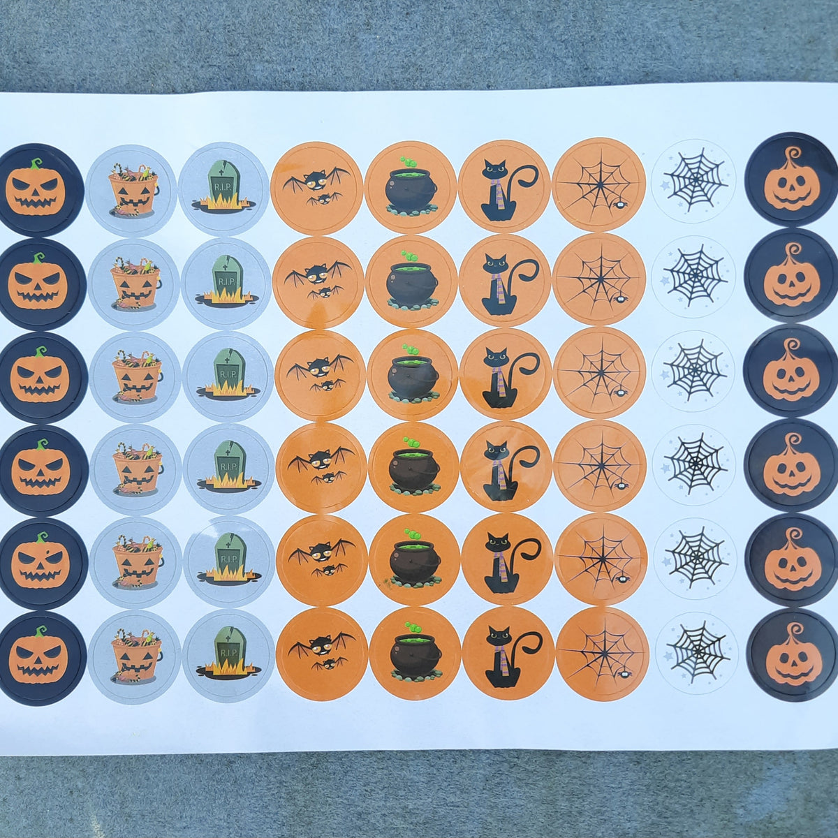 Stickervel halloween mix