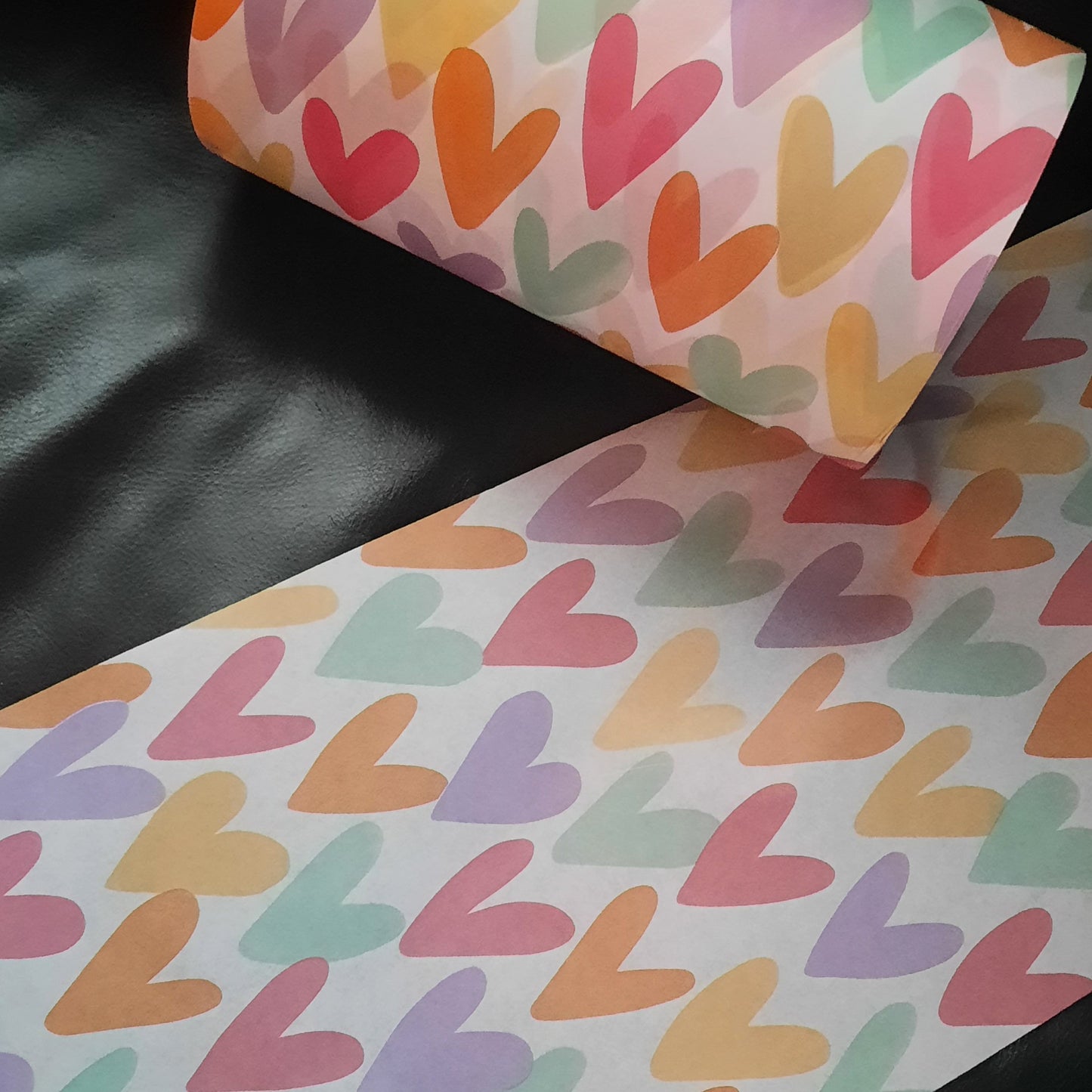 Vloeipapier hartjes 20 cm