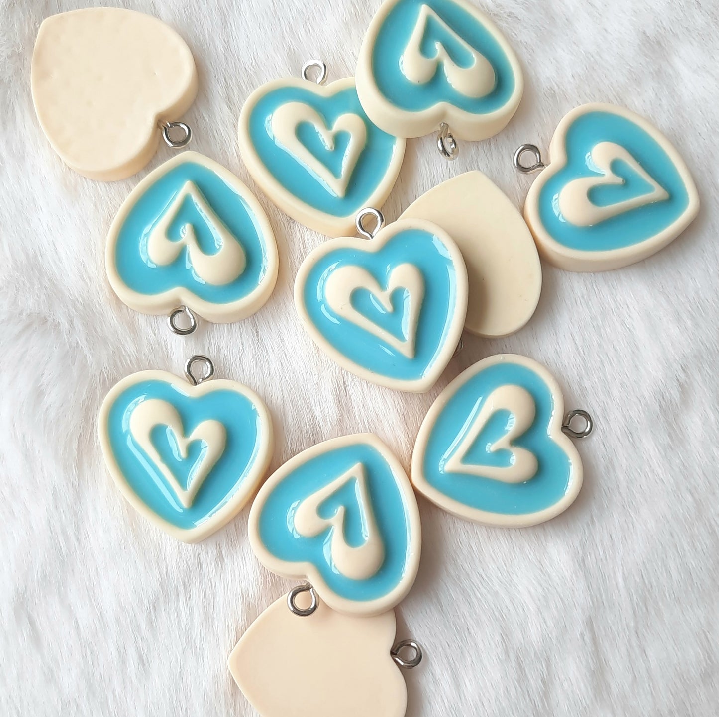 Bedel hart vorm blauw