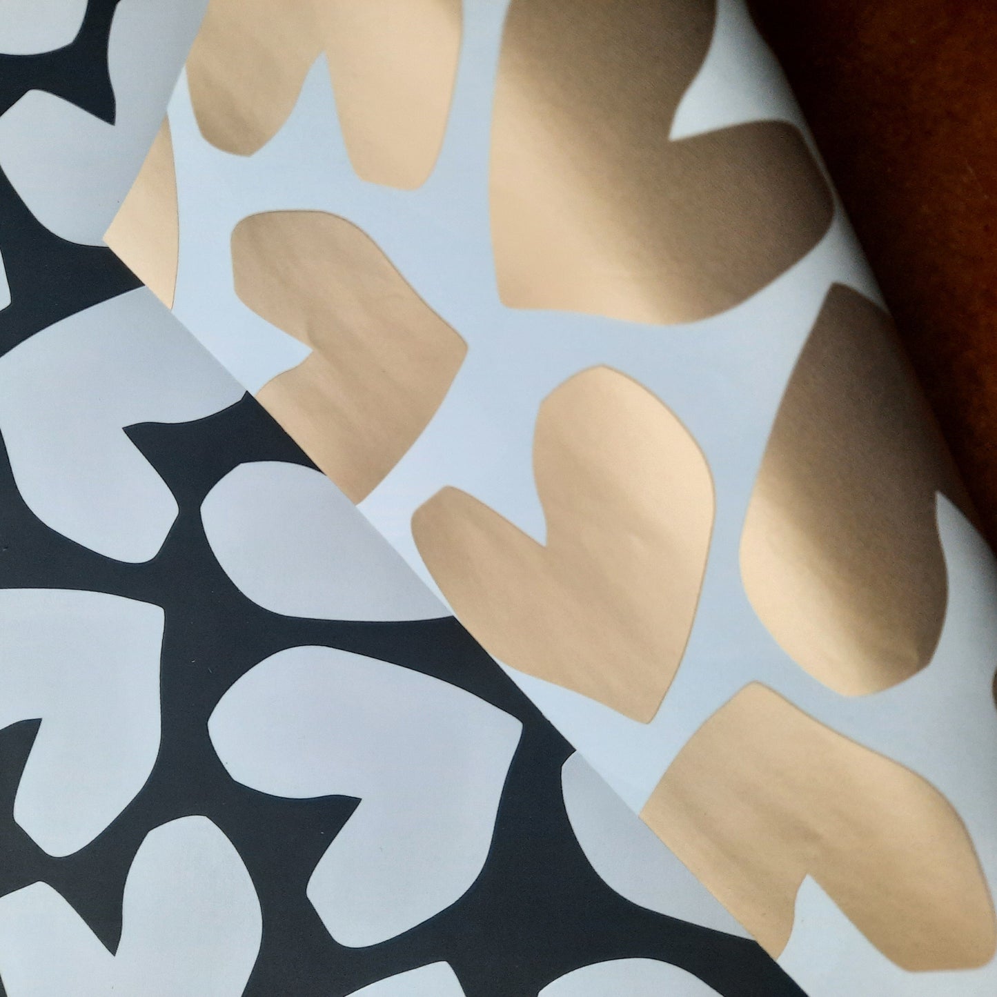 Cadeaupapier harten XL