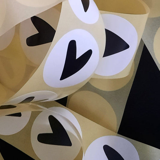 Sticker hart rond