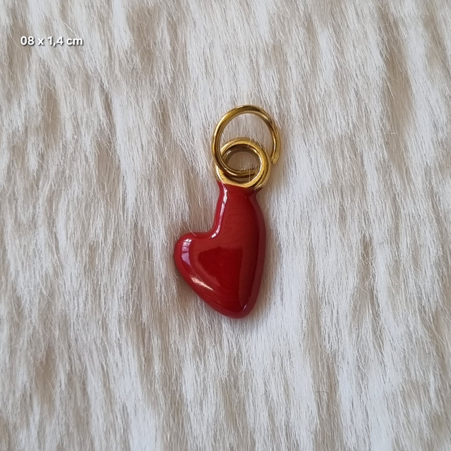 Bedel hartje schuin rood