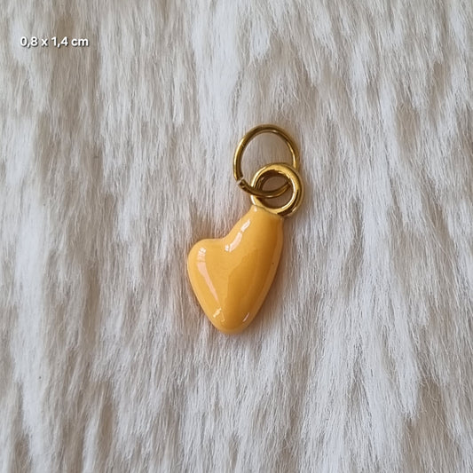 Bedel hartje schuin oranje