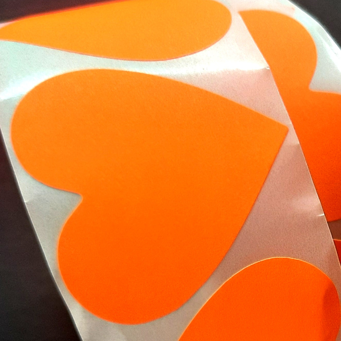 Sticker hart oranje