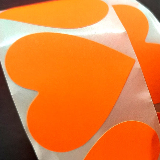 Sticker hart oranje
