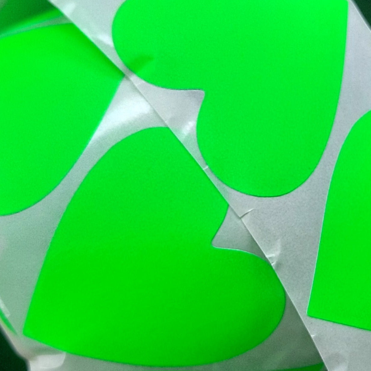 Sticker hart groen