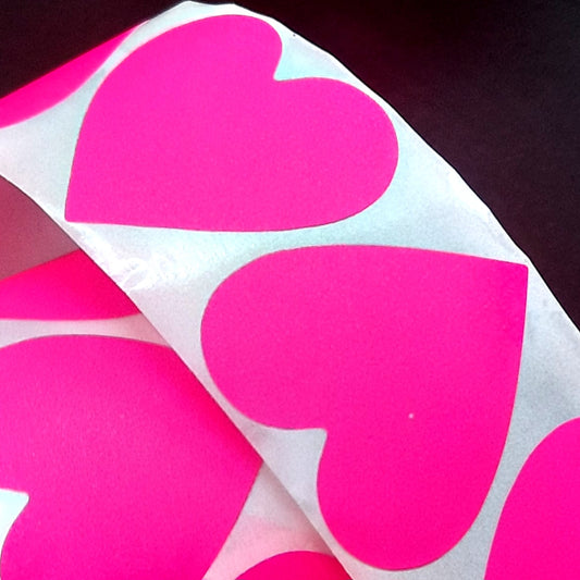 Sticker hart roze