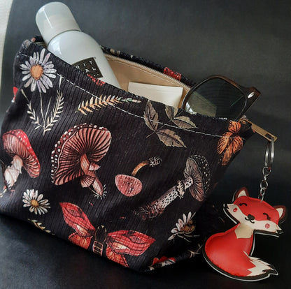 Etui toilettas organizer paddenstoelen