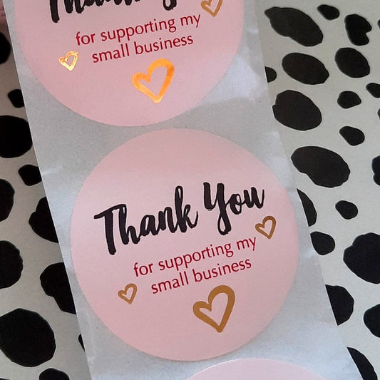 Sticker thank you for supporting my small business