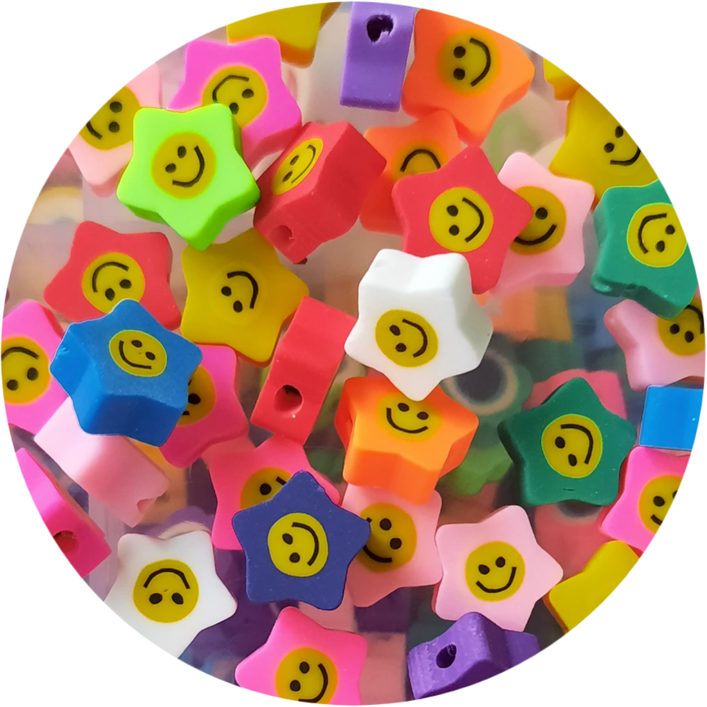 Polymeerkralen sterren smileys