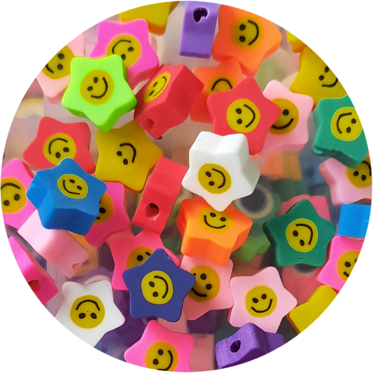 Polymeerkralen sterren smileys