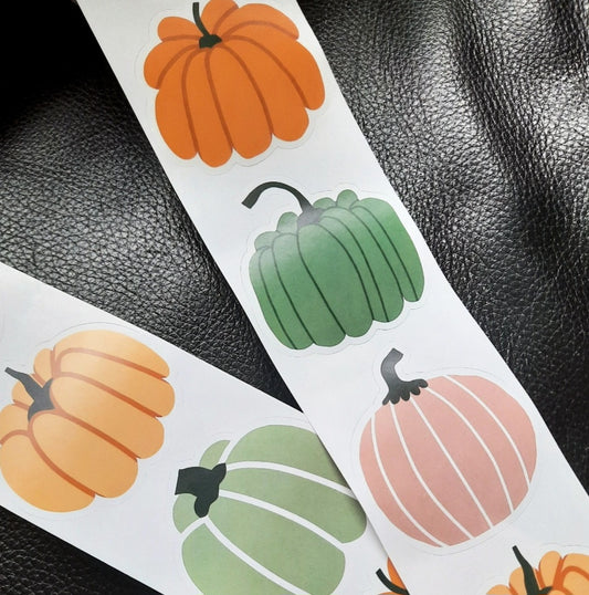 Sticker pompoenen pumpkin