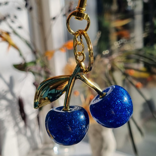 Kersen donkerblauw, goud