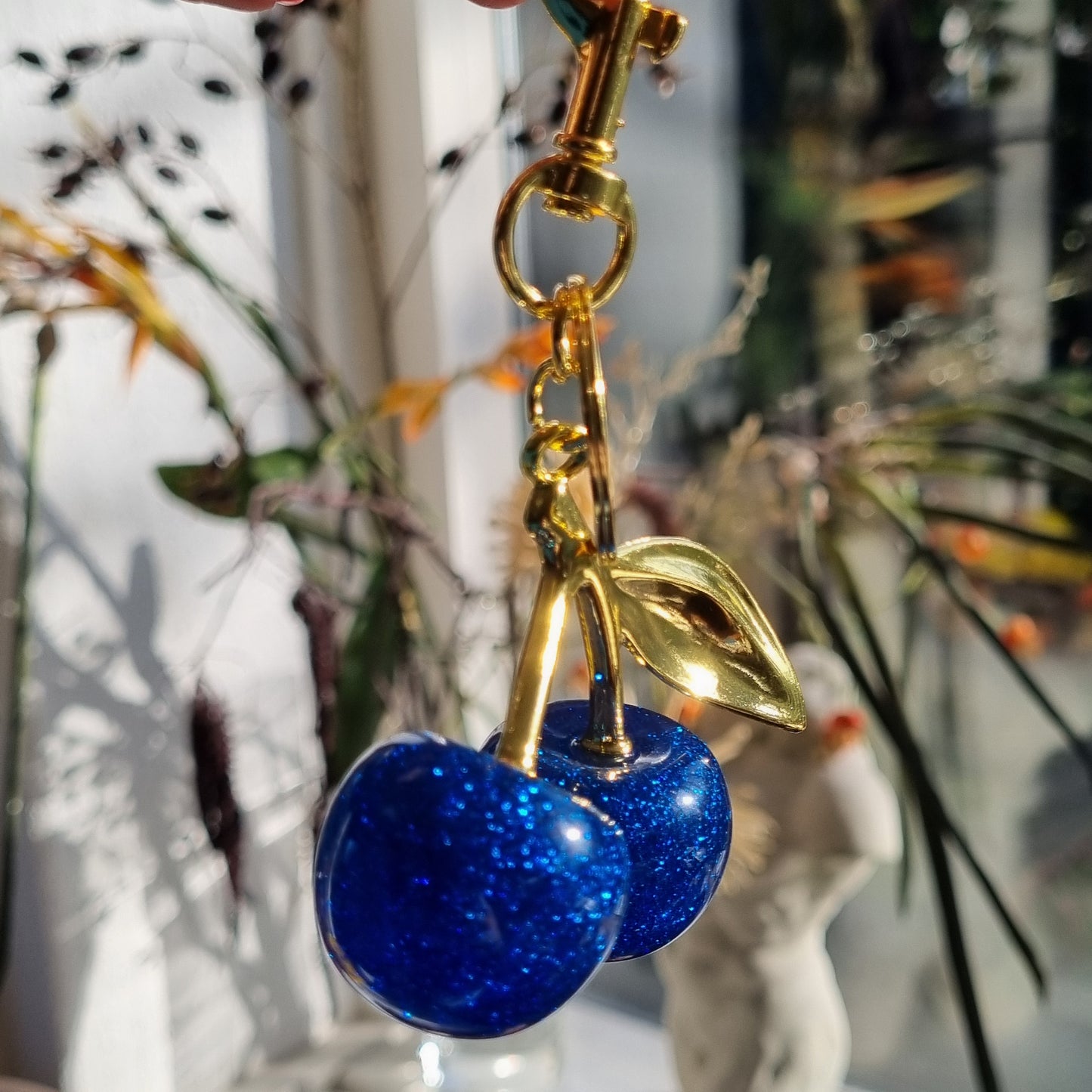 Kersen donkerblauw, goud