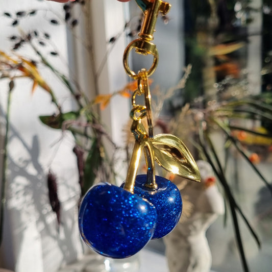 Kersen donkerblauw, goud
