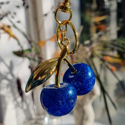Kersen donkerblauw, goud